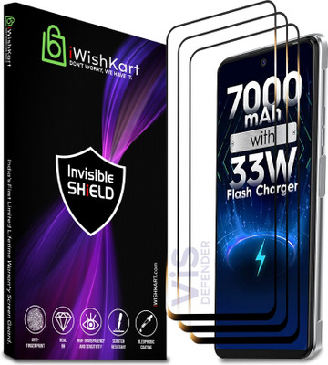 iWishKart Edge To Edge Tempered Glass for Tecno Pova 3, Tecno POVA 3 / POVA 2 5g, Pova2 / Pova3, Gorilla Glass(Pack of 3)