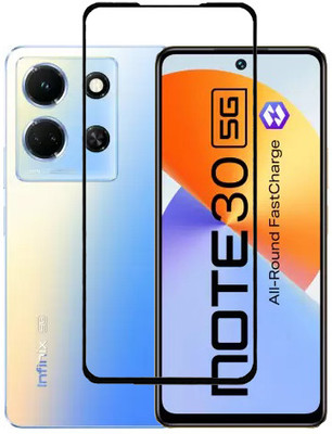 HOBBYTRONICS Edge To Edge Tempered Glass for Infinix Note 30 5G, Infinix Note 30, INFINIX NOTE 30, INFINIX NOTE 30 5G(Pack of 1)