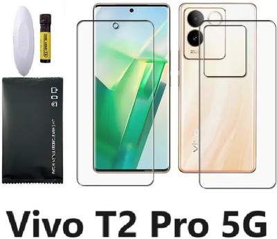 ASVALBUY Front and Back Tempered Glass for Vivo T2 Pro 5G(Pack of 1)