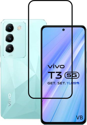 NEXZONE Edge To Edge Tempered Glass for vivo T3 5G(Pack of 1)