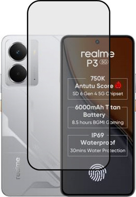 SMARTCASE Edge To Edge Tempered Glass for realme P3 5G, Realme P3 5G(Pack of 1)