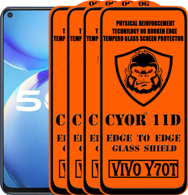 CYOR Edge To Edge Tempered Glass for VIVO Y70T(Pack of 4)