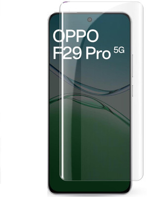 CellProtect Edge To Edge Tempered Glass for Screen Protector OPPO F29 Pro 5G 9H Anti-Scratch, Anti-Fingerprint HD Clarity Tempered Glass Easy Installation(Pack of 1)