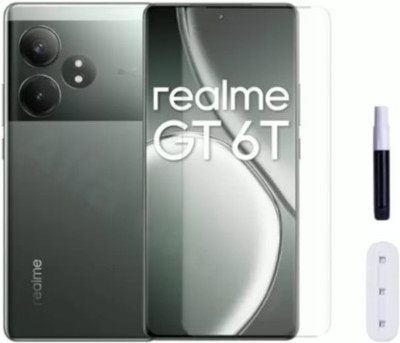 Monogamy Edge To Edge Tempered Glass for Realme GT 6T 5G Uv(Pack of 1)