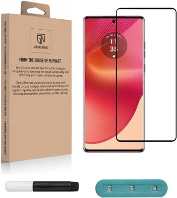 GLOBAL NOMAD Edge To Edge Tempered Glass for Moto Edge 60 Pro, Moto Edge 60 Pro, UV Glass(Pack of 1)
