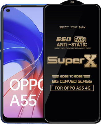 Qyist Edge To Edge Tempered Glass for OPPO A55 4G(Pack of 1)