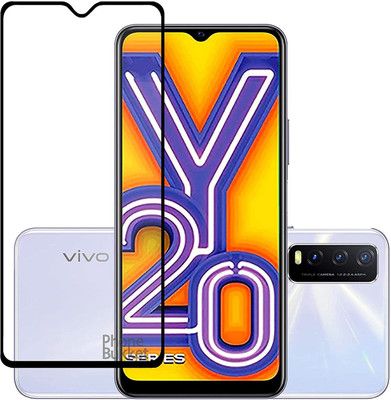 Vingajoy Edge To Edge Tempered Glass for VIVO Y20A 2021,VIVO Y20(Pack of 1)