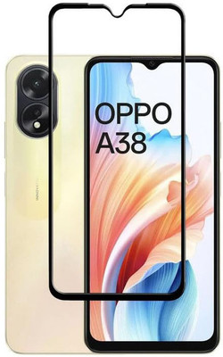 SM Styles Edge To Edge Tempered Glass for Oppo A38(Pack of 1)
