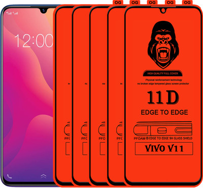 Rofix star Edge To Edge Tempered Glass for VIVO V11(Pack of 5)