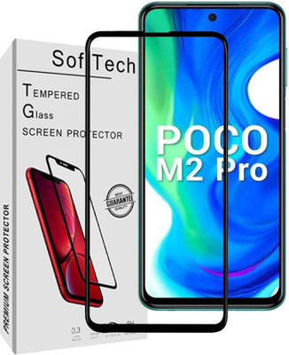 SoftTech Edge To Edge Tempered Glass for Poco M2 Pro, Mi Redmi Note 9 Pro(Pack of 1)