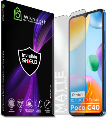 iWishKart Edge To Edge Tempered Glass for REDMI 10, Mi 10 (2022) 5G, Mi Redmi 10c / 10 Power / Poco C40, Gorilla glass(Pack of 1)
