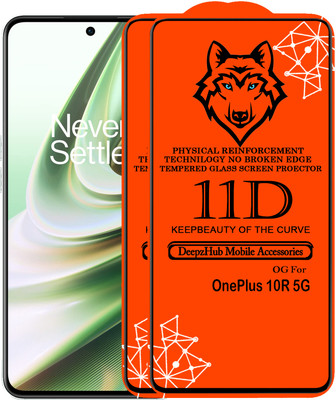 CRodible Edge To Edge Tempered Glass for OnePlus 10R 5G(Pack of 2)