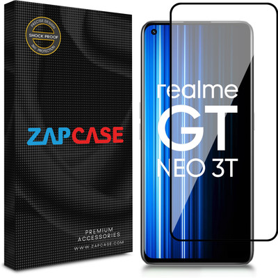 Zapcase Edge To Edge Tempered Glass for Realme GT Neo 3T(Pack of 1)