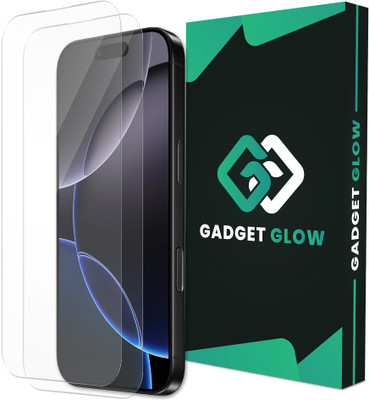 Gadget Glow Edge To Edge Tempered Glass for iPhone 16 Pro, Apple iPhone 16 Pro(Pack of 2)