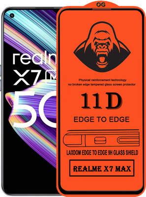 Laxdom Edge To Edge Tempered Glass for REALME X7 MAX(Pack of 1)