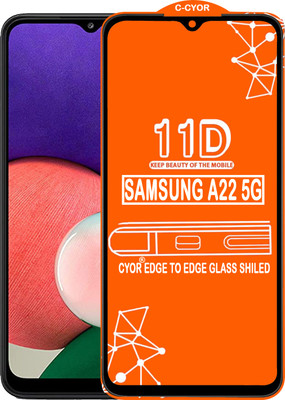CYOR Edge To Edge Tempered Glass for SAMSUNG A22 5G(Pack of 1)