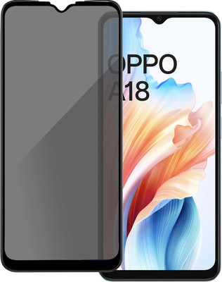 GLOBAL NOMAD Edge To Edge Tempered Glass for OPPO A18(Pack of 1)