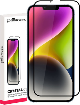 Gorilla Cases Edge To Edge Tempered Glass for Apple iPhone 14 Pro Max(Pack of 1)