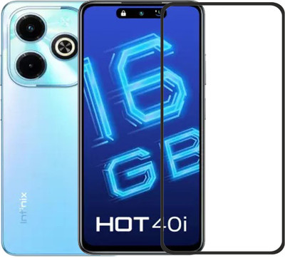 NSTAR Edge To Edge Tempered Glass for Infinix Hot 40i, Infinix HOT 40i(Pack of 1)
