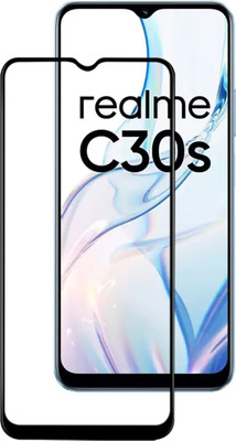 VAlight Edge To Edge Tempered Glass for realme C30s, Realme C30S(Pack of 1)