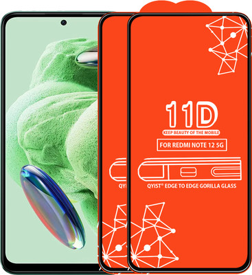 Qyist Edge To Edge Tempered Glass for Redmi Note 12 5G(Pack of 2)