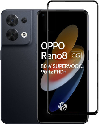 AB PRIME Edge To Edge Tempered Glass for OPPO Reno8 5G, Reno8 5G(Pack of 1)