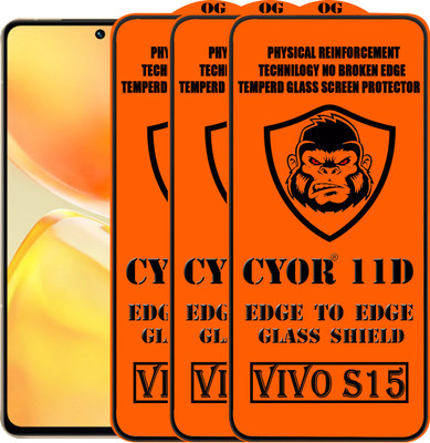 CYOR Edge To Edge Tempered Glass for VIVO S15(Pack of 3)