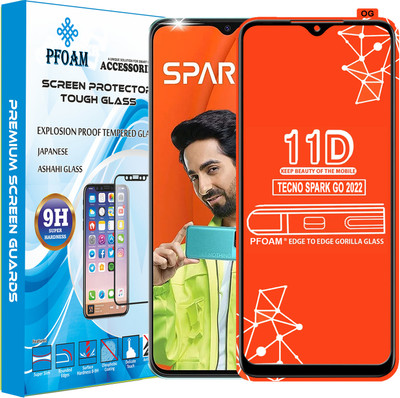 PFOAM Edge To Edge Tempered Glass for TECNO SPARK GO 2022(Pack of 1)