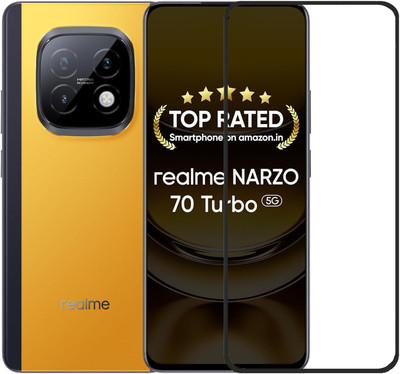 DSCASE Edge To Edge Tempered Glass for realme 70 TURBO 5G, Realme Narzo 70 Turbo(Pack of 1)