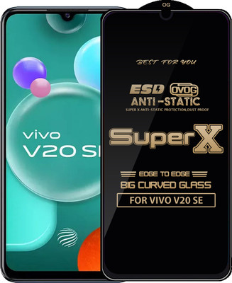 Qyist Edge To Edge Tempered Glass for VIVO V20 SE(Pack of 1)
