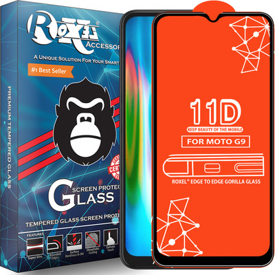 Roxel Edge To Edge Tempered Glass for Motorola G9(Pack of 1)