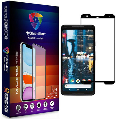 MyShieldKart Edge To Edge Tempered Glass for Google Pixel 2XL (6 Inch)**DuraGlass**Millitary Grade-Anti Explosion-Tempered Glass/Full Screen Coverage-Edge to Edge/9H Hardness/With Easy Installation Kit(Pack of 1)