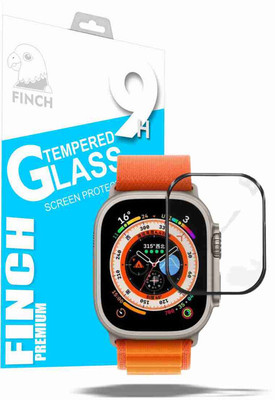 KANCHA Edge To Edge Tempered Glass for APPLE WATCH ULTRA 49MM SMART WATCH(Pack of 2)