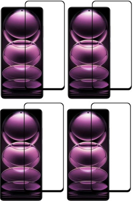 ISAAK Edge To Edge Tempered Glass for Redmi Note 12 Pro Plus 5G, Edge to Edge, Full Flue 11D Tempered Glass(Pack of 4)