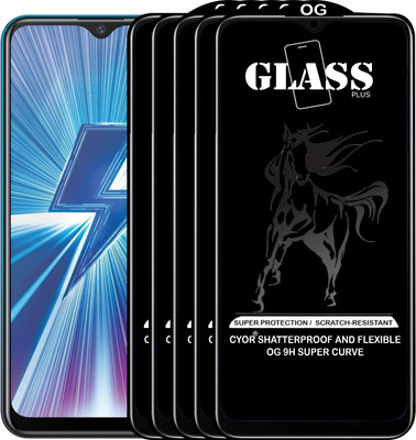 CYOR Edge To Edge Tempered Glass for VIVO Y12(Pack of 5)