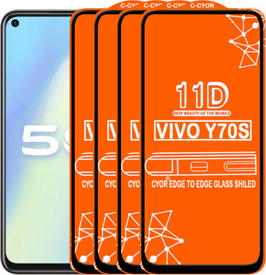 CYOR Edge To Edge Tempered Glass for VIVO Y70S(Pack of 4)