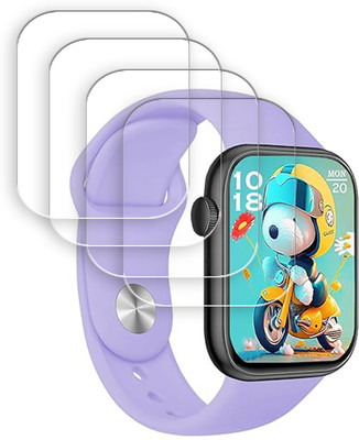 SOMTONE Edge To Edge Tempered Glass for Time Up Kids Smart Watch Fiteness Tracker for Boys & Girls SMARTWATCH SCREEN GUARD(Pack of 4)