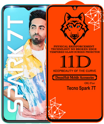 DeepzHub Edge To Edge Tempered Glass for Tecno Spark 7T(Pack of 1)