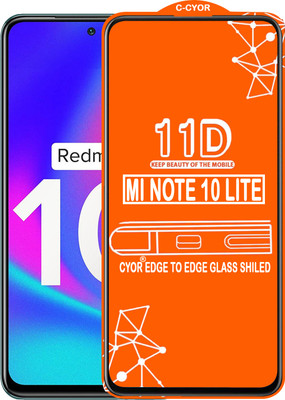 CYOR Edge To Edge Tempered Glass for REDMI NOTE 10 LITE(Pack of 1)