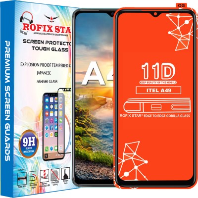 Rofix star Edge To Edge Tempered Glass for ITEL A49(Pack of 1)