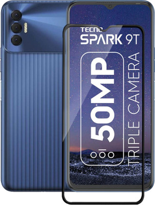 RCHJV Edge To Edge Tempered Glass for Tecno Spark 9(Pack of 1)