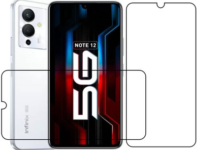 HINDU Screen Guard for Infinix Note 12 Tempered Glass impossible plastic & Fiber Infinix Note 12(Pack of 1)