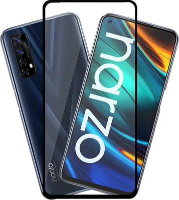NIMMIKA ENTERPRISES Edge To Edge Tempered Glass for Realme Narzo 20 Pro(Premium Tempered Glass | Edge-to-Edge Coverage | Full Coverage | Ultra-Thin Design | Oleophobic Coating | Case-Friendly Design | Crystal Clear Display | Residue-Free Removal)(Pack of 1)