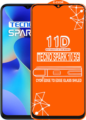 CYOR Edge To Edge Tempered Glass for TECNO SPARK 10 5G(Pack of 1)