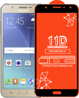 Roxel Edge To Edge Tempered Glass for Samsung Galaxy J7(Pack of 1)