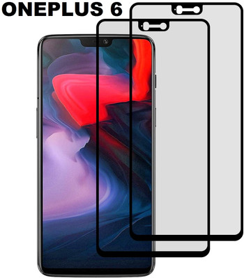 spaziogold Edge To Edge Tempered Glass for OnePlus 6(Pack of 2)