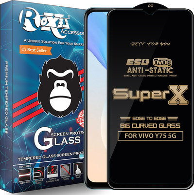 Roxel Edge To Edge Tempered Glass for VIVO Y75 5G(Pack of 1)
