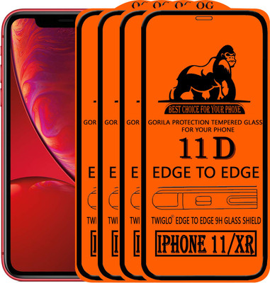 TWIGLO Edge To Edge Tempered Glass for Apple iPhone XR(Pack of 4)
