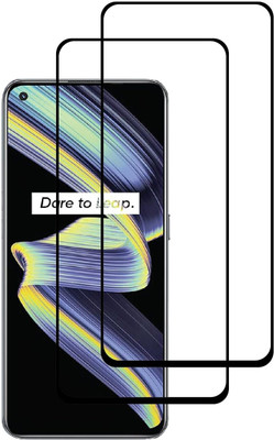 9H Edge To Edge Tempered Glass for Realme X7 5G-| 9H tempered glass protects the entire front display And Easy Installation Kit |(Pack of 2)