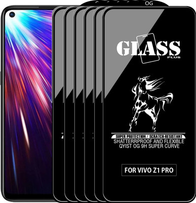 Qyist Edge To Edge Tempered Glass for VIVO Z1 PRO(Pack of 6)